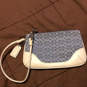 COACH signature wristlet. Excellent condition.